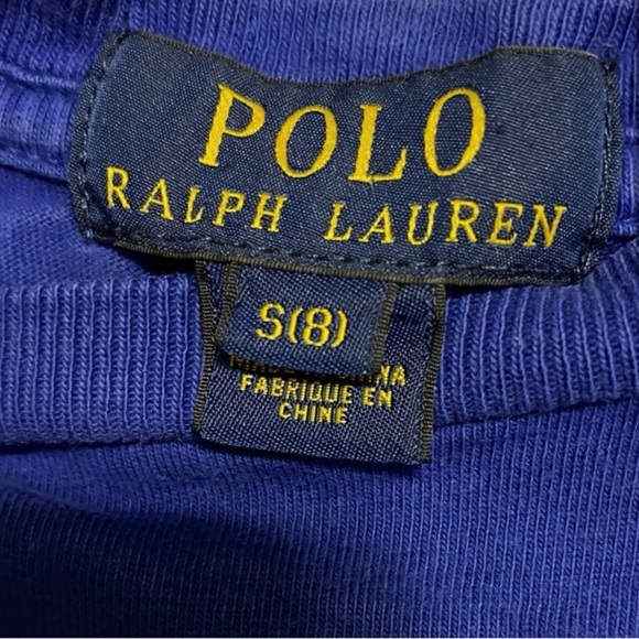 Polo by Ralph Lauren • Blue Tee • White Logo - Picture 2 of 5